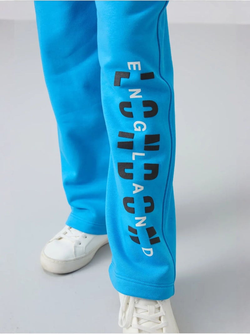 Ensemble de pyjama jeunesse en coton et polyester tommy Bleu électrique - Kiabi