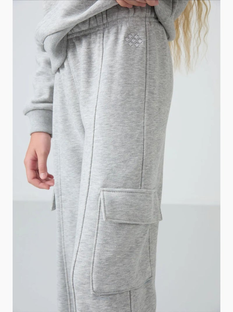 Ensemble de pyjama jeunesse en coton et polyester tommy Gris clair - Kiabi