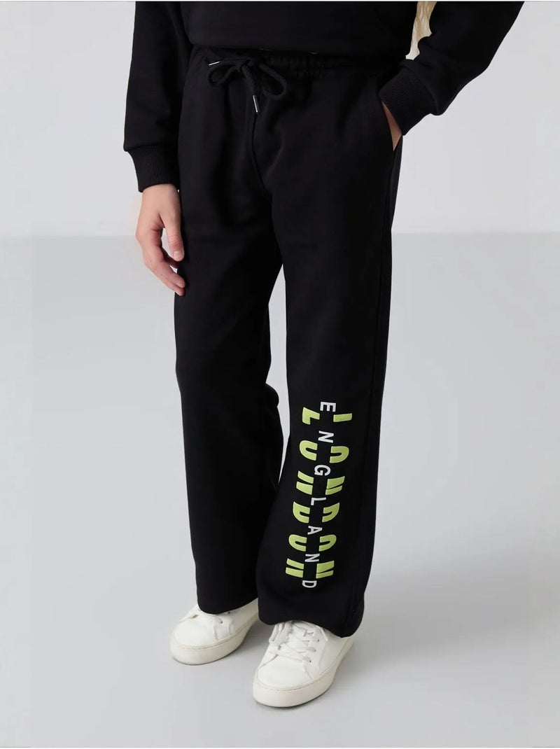 Ensemble de pyjama jeunesse en coton et polyester tommy Noir - Kiabi