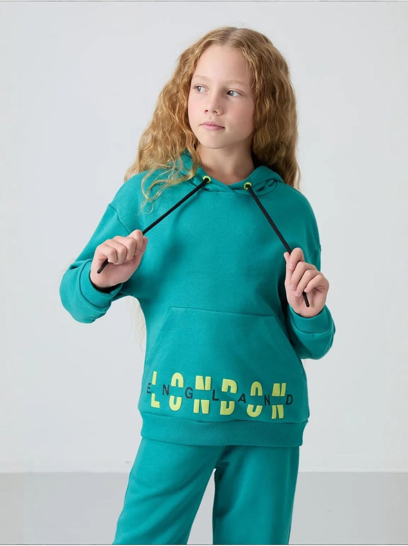 Ensemble de pyjama jeunesse en coton et polyester tommy Vert émeraude - Kiabi