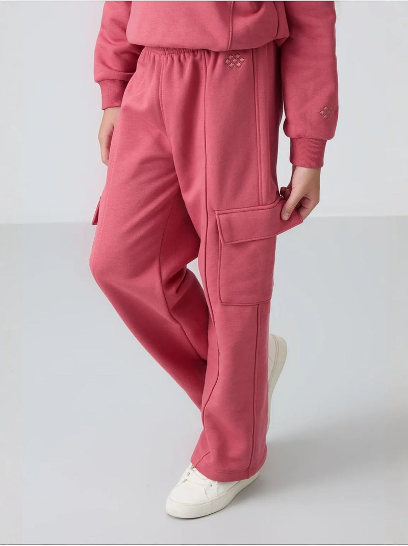 Ensemble de pyjama jeunesse en coton et polyester tommy Vieux rose - Kiabi