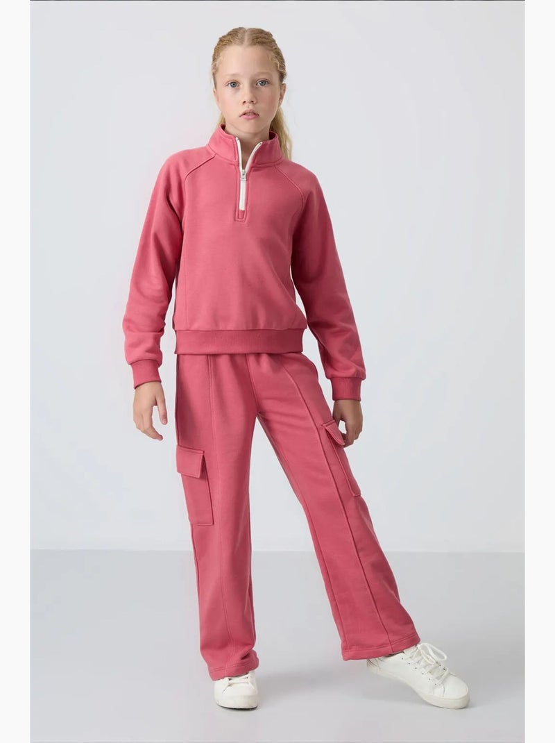 Ensemble de pyjama jeunesse en coton et polyester tommy Vieux rose - Kiabi