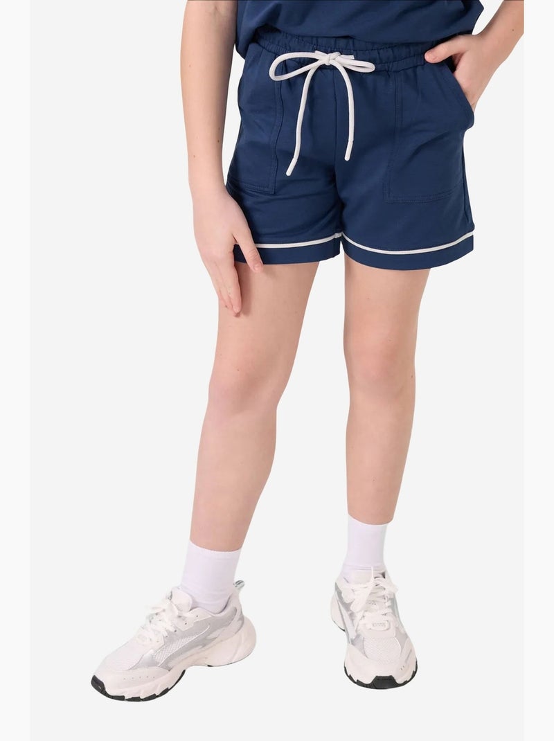 Ensemble de pyjama jeunesse en coton mélangé tommy Bleu marine - Kiabi