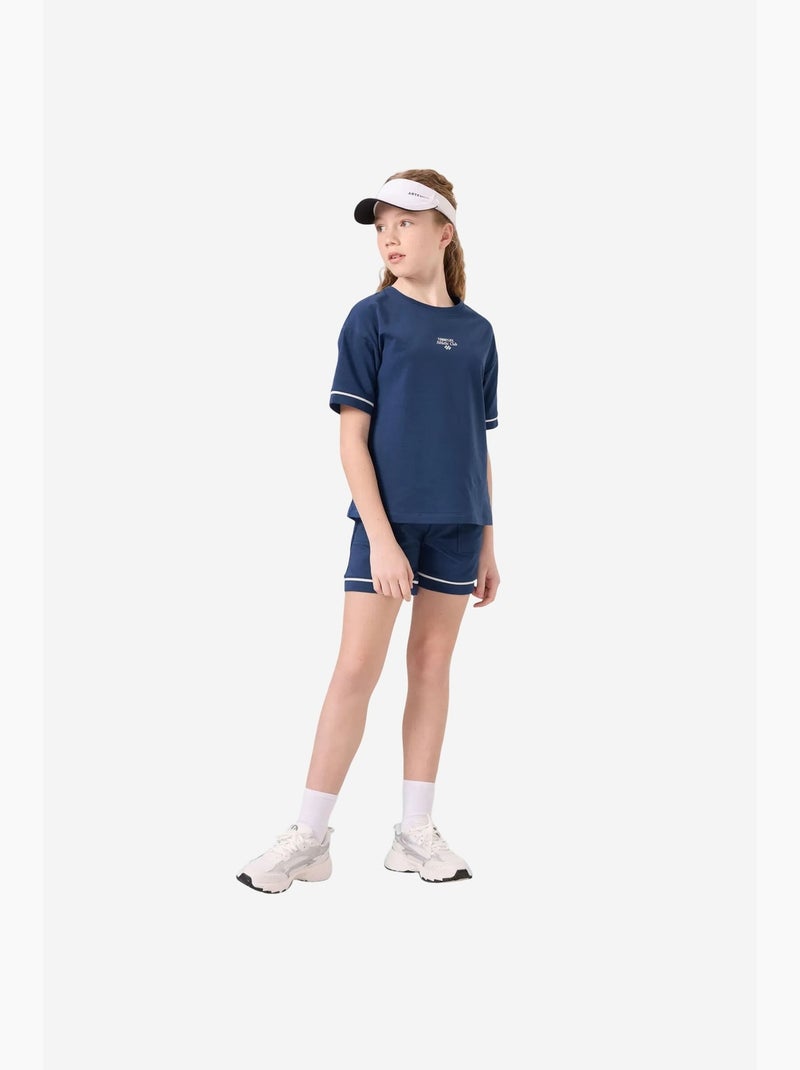 Ensemble de pyjama jeunesse en coton mélangé tommy Bleu marine - Kiabi