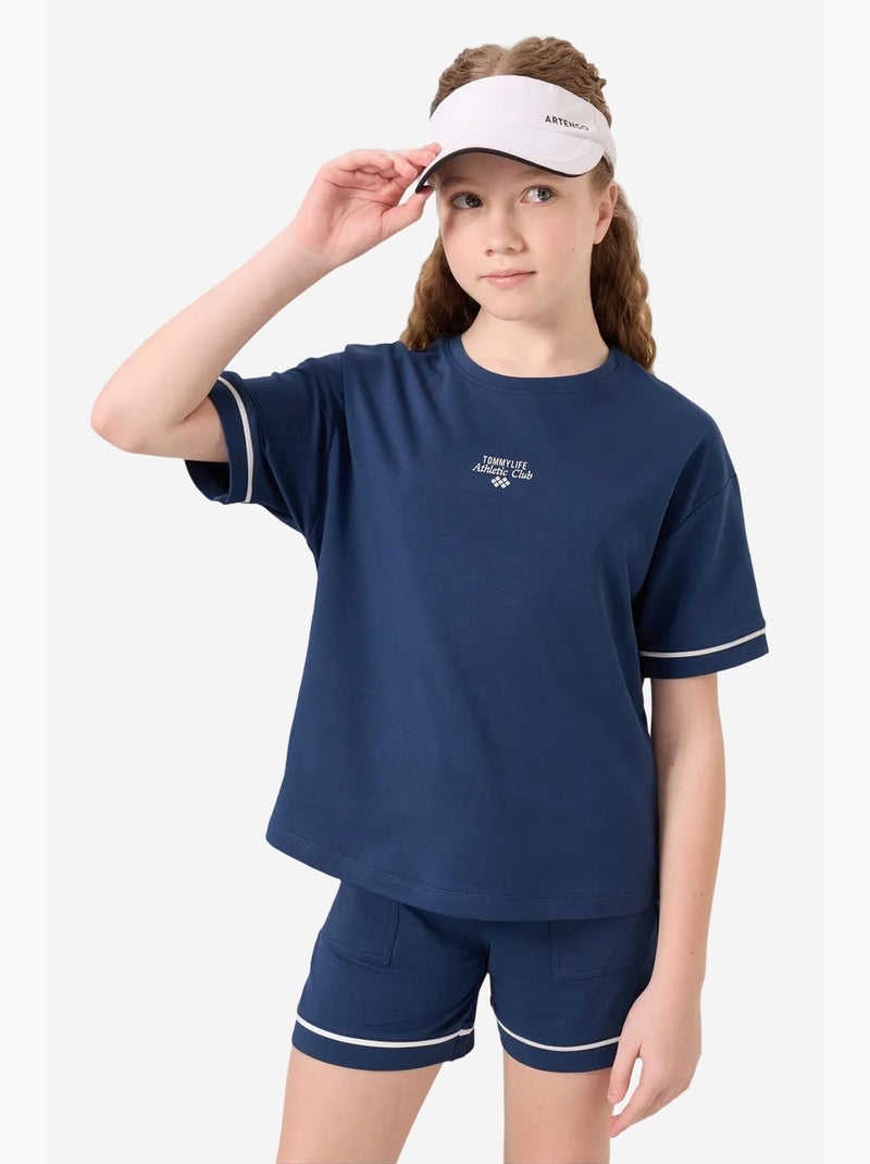 Ensemble de pyjama jeunesse en coton mélangé tommy Bleu marine - Kiabi