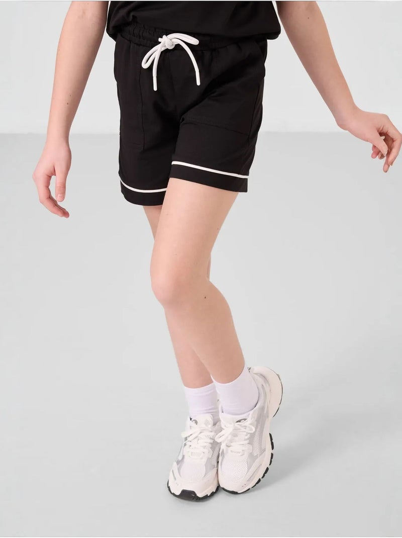 Ensemble de pyjama jeunesse en coton mélangé tommy Noir - Kiabi
