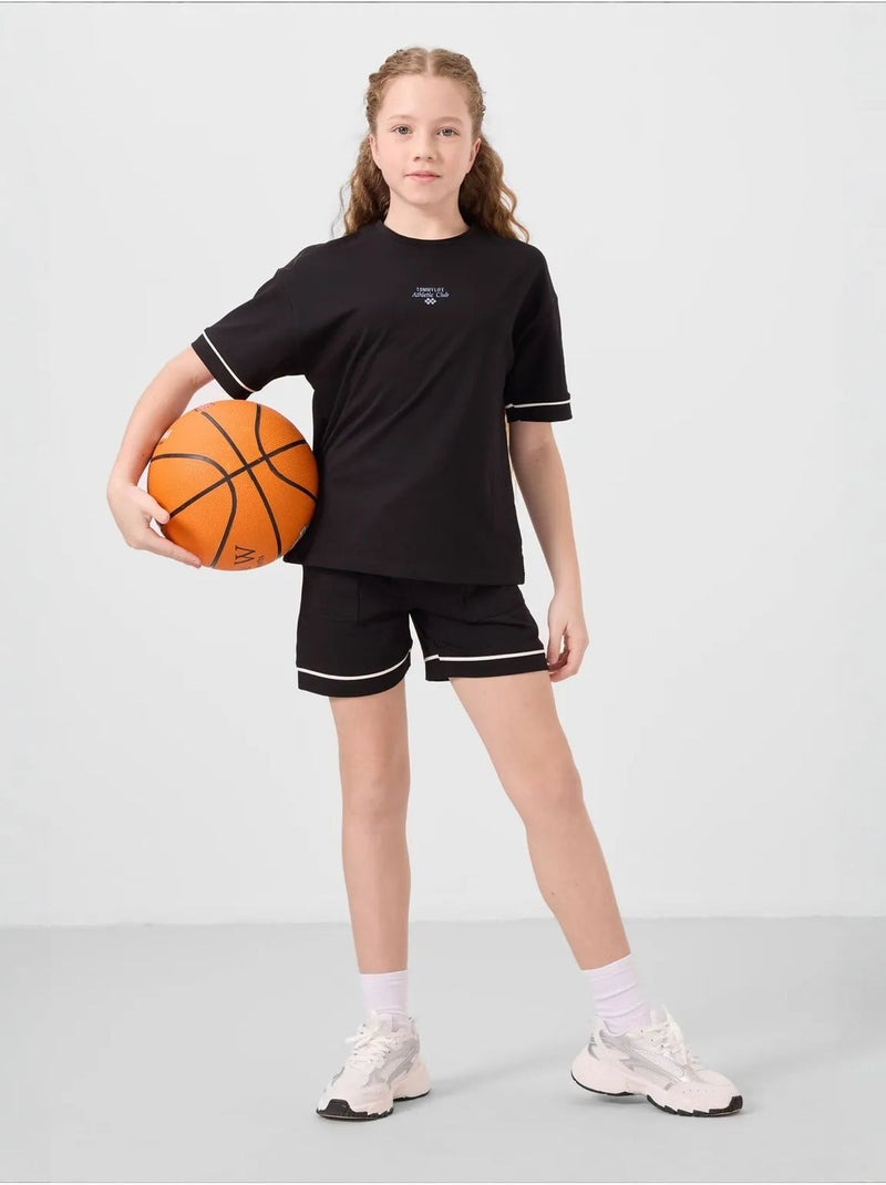 Ensemble de pyjama jeunesse en coton mélangé tommy Noir - Kiabi