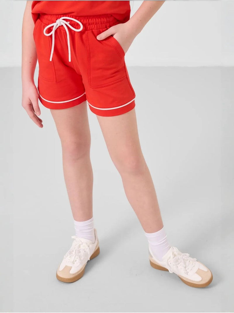 Ensemble de pyjama jeunesse en coton mélangé tommy Rouge - Kiabi