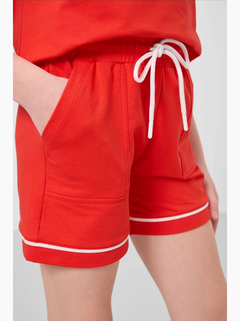 Ensemble de pyjama jeunesse en coton mélangé tommy Rouge - Kiabi