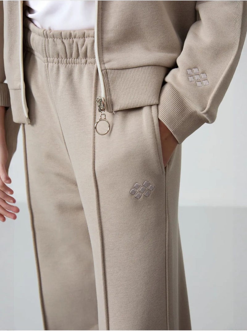 Ensemble de pyjama jeunesse en coton mélangé tommy Sable - Kiabi
