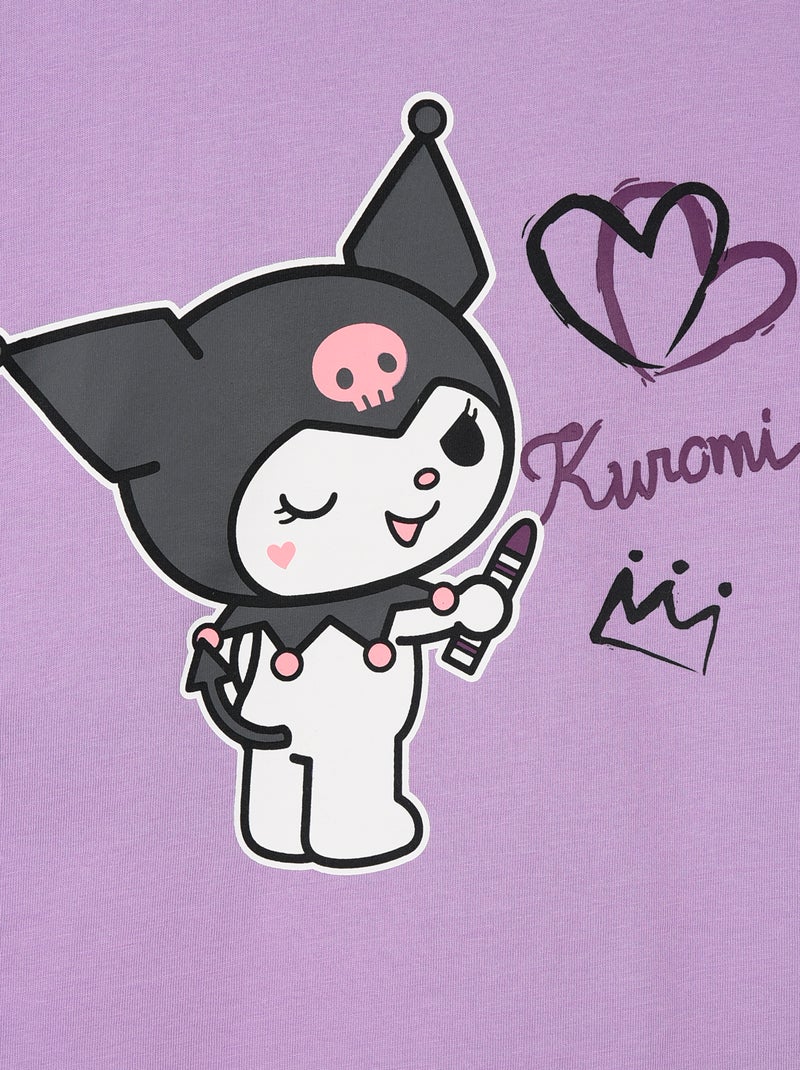 Ensemble de pyjama 'Kuromi' en coton Violet - Kiabi