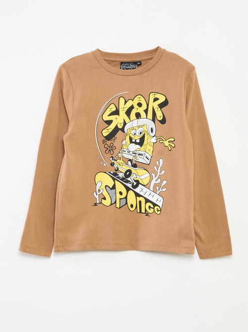 Ensemble de pyjama long 'Bob l'éponge' t-shirt + pantalon - 2 pièces - Kiabi