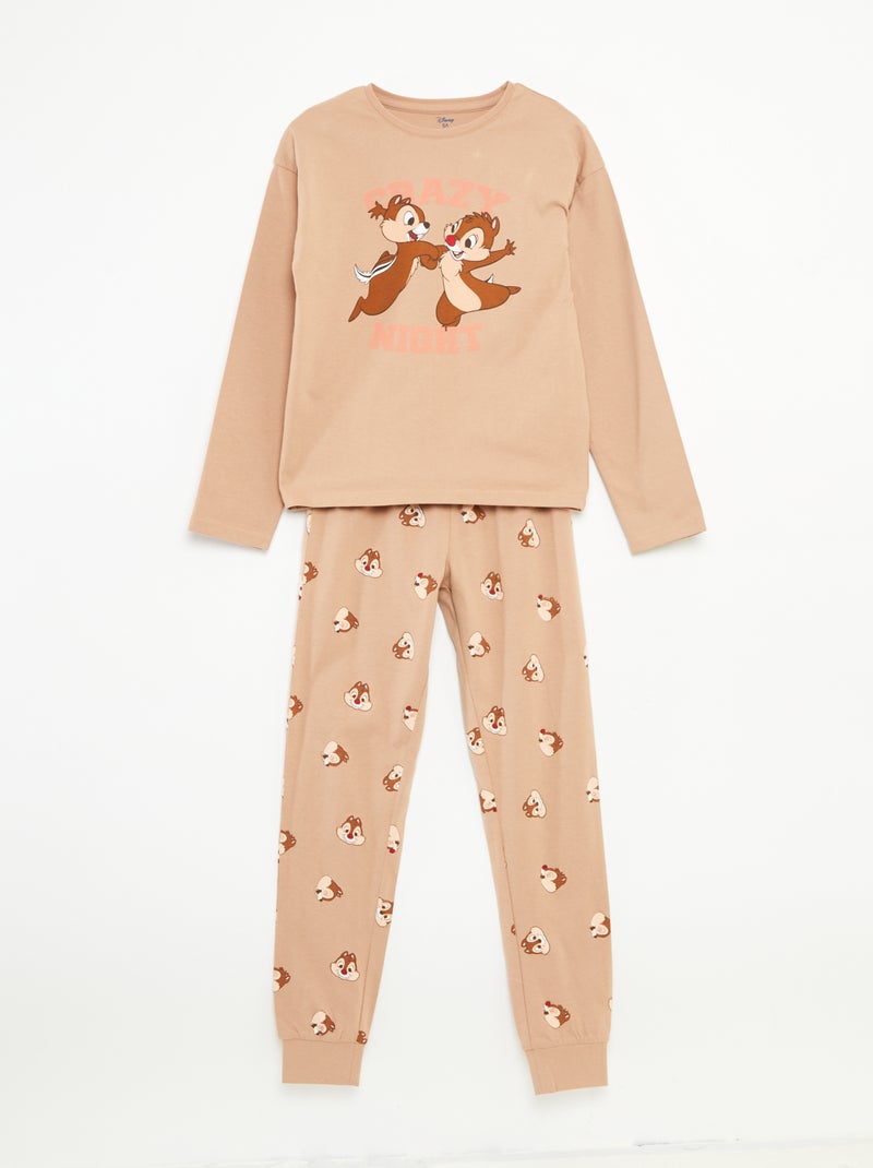 Ensemble de pyjama long 'Disney' t-shirt + pantalon - 2 pièces Beige - Kiabi