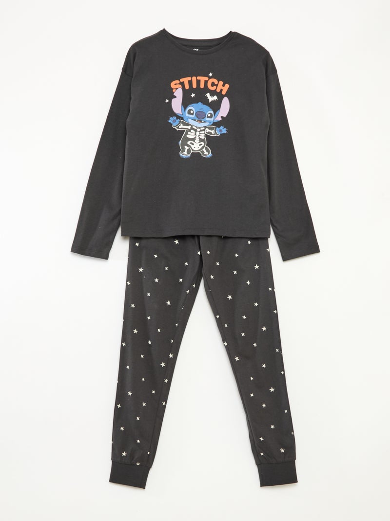 Ensemble de pyjama long 'Disney' t-shirt + pantalon - 2 pièces Noir - Kiabi