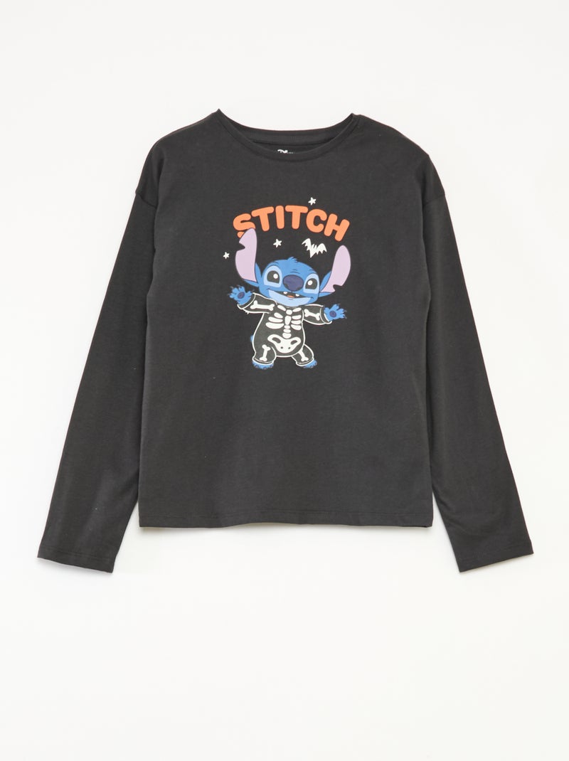 Ensemble de pyjama long 'Disney' t-shirt + pantalon - 2 pièces Noir - Kiabi