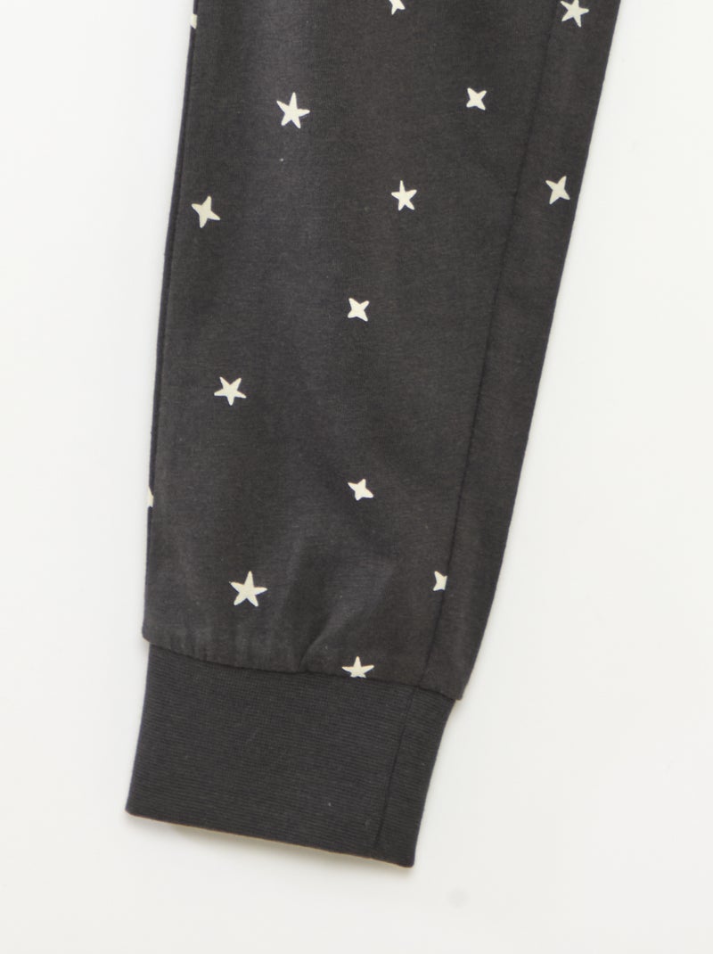 Ensemble de pyjama long 'Disney' t-shirt + pantalon - 2 pièces Noir - Kiabi