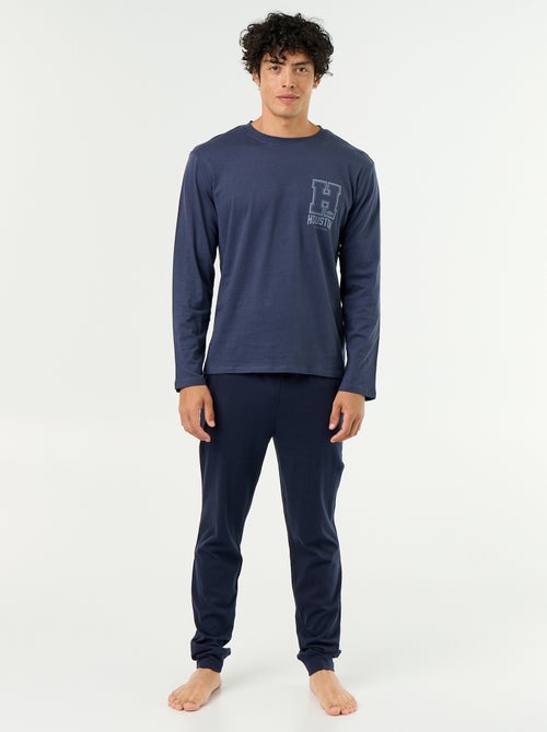Ensemble de pyjama long en jersey - 2 pièces - Kiabi