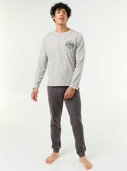 Ensemble de pyjama long en jersey - 2 pièces - Kiabi