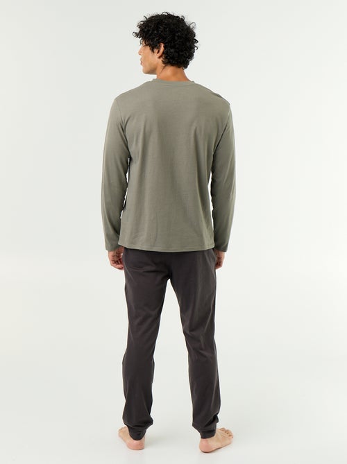 Ensemble de pyjama long en jersey - 2 pièces - Kiabi