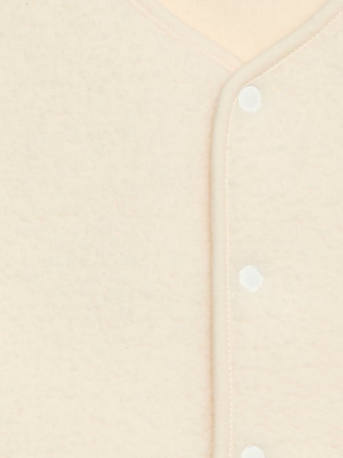 Ensemble de pyjama long en molleton + gilet sans manches effet moutonné - 3 pièces - Kiabi