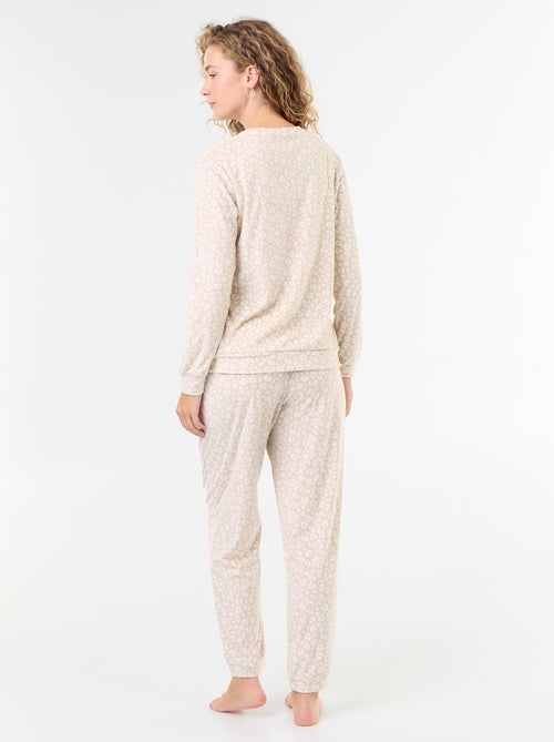 Ensemble de pyjama long en polaire - 2 pièces - Kiabi