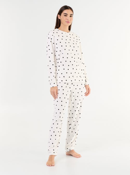 Ensemble de pyjama long en polaire - 2 pièces - Kiabi Ensemble de pyjama long en polaire - 2 pièces - Kiabi