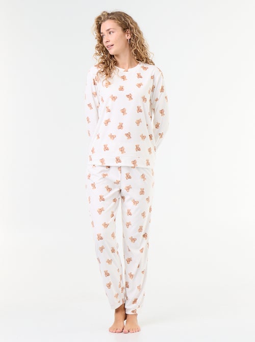 Ensemble de pyjama long en polaire - 2 pièces - Kiabi Ensemble de pyjama long en polaire - 2 pièces - Kiabi