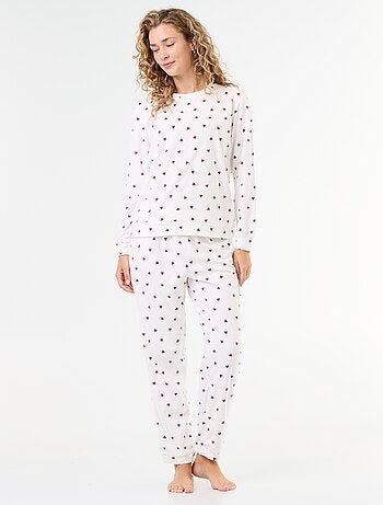 Ensemble de pyjama long en polaire - 2 pièces