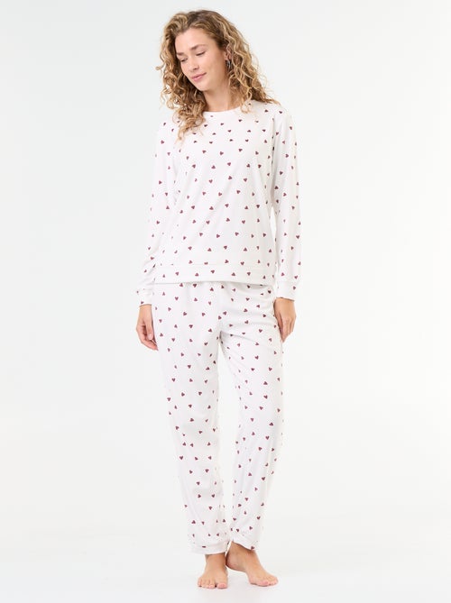 Ensemble de pyjama long en polaire - 2 pièces - Kiabi