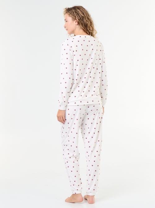 Ensemble de pyjama long en polaire - 2 pièces - Kiabi