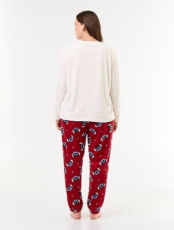 Ensemble de pyjama long en polaire 'Disney' 'Stitch' - 2 pièces