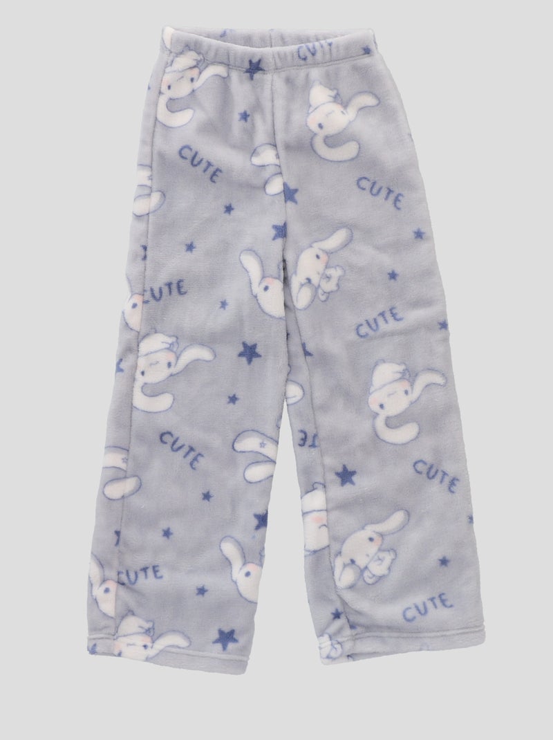 Ensemble de pyjama long en polaire 'Hello Kitty' - 2 pièces Bleu - Kiabi