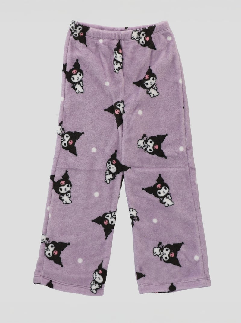 Ensemble de pyjama long en polaire 'Hello Kitty' - 2 pièces Violet - Kiabi