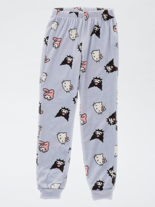 Ensemble de pyjama long en polaire 'Kuromi' 'Hello Kitty' - 2 pièces - Kiabi