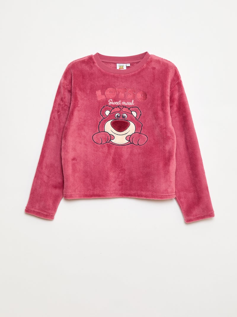 Ensemble de pyjama long en polaire 'Stitch' 'Disney' - 2 pièces Rose - Kiabi