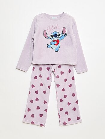 Ensemble de pyjama long en polaire 'Stitch' 'Disney' - 2 pièces