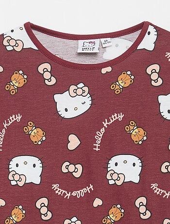Ensemble de pyjama long 'Hello Kitty' - 2 pièces