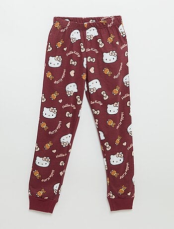 Ensemble de pyjama long 'Hello Kitty' - 2 pièces