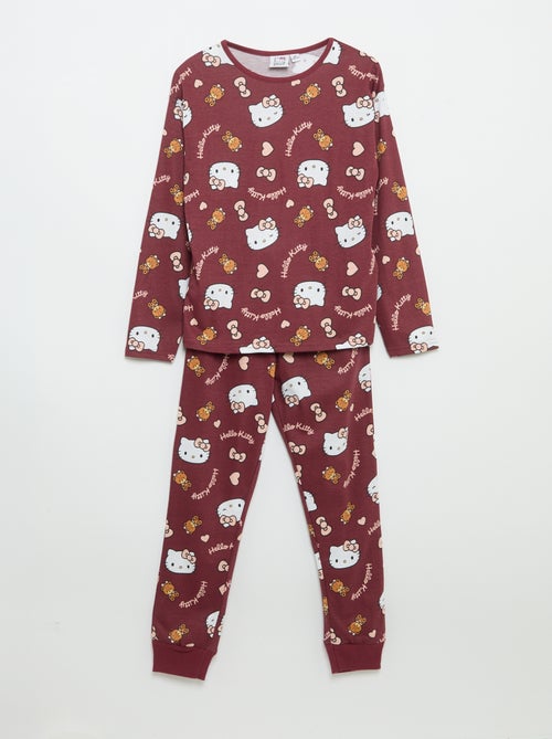 Ensemble de pyjama long 'Hello Kitty' - 2 pièces - Kiabi Ensemble de pyjama long 'Hello Kitty' - 2 pièces - Kiabi