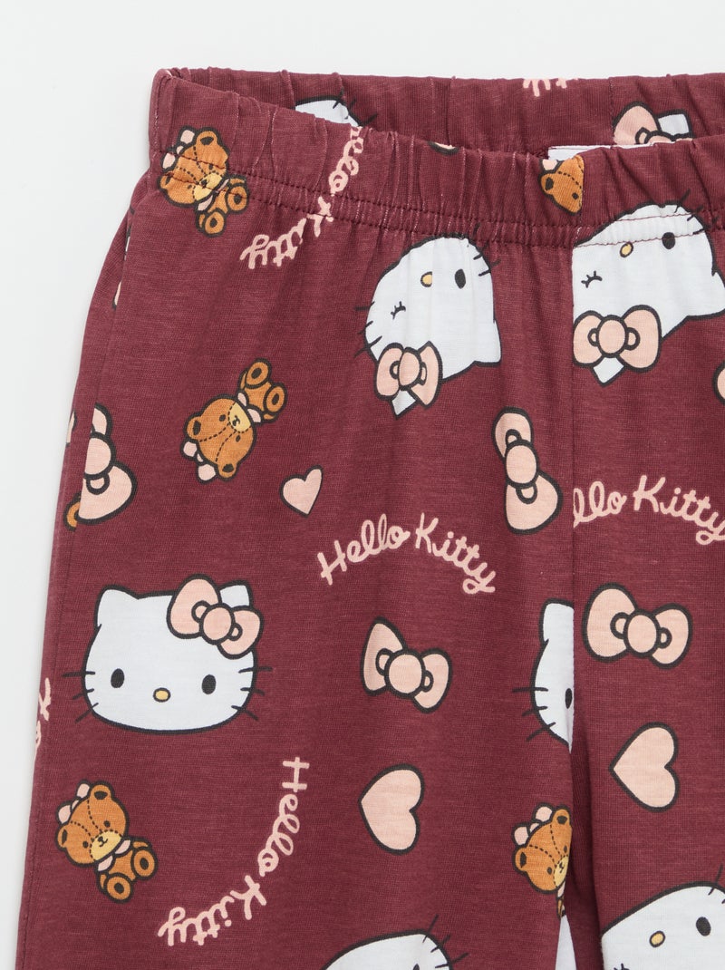 Ensemble de pyjama long 'Hello Kitty' - 2 pièces Rouge - Kiabi