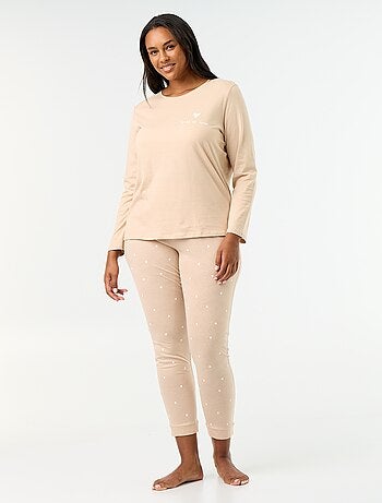 Ensemble de pyjama long imprimé - 2 pièces