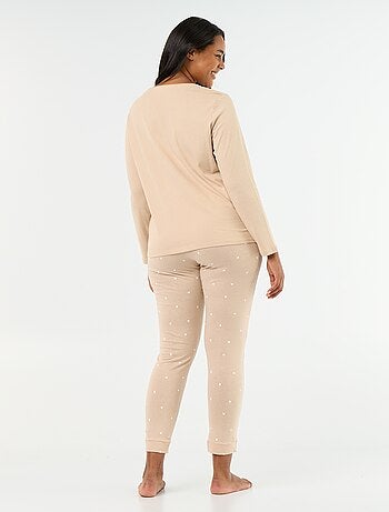 Ensemble de pyjama long imprimé - 2 pièces