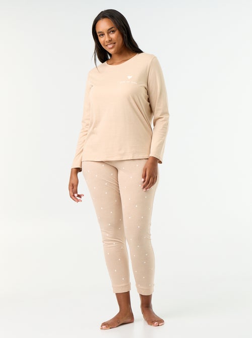 Ensemble de pyjama long imprimé - 2 pièces - Kiabi Ensemble de pyjama long imprimé - 2 pièces - Kiabi