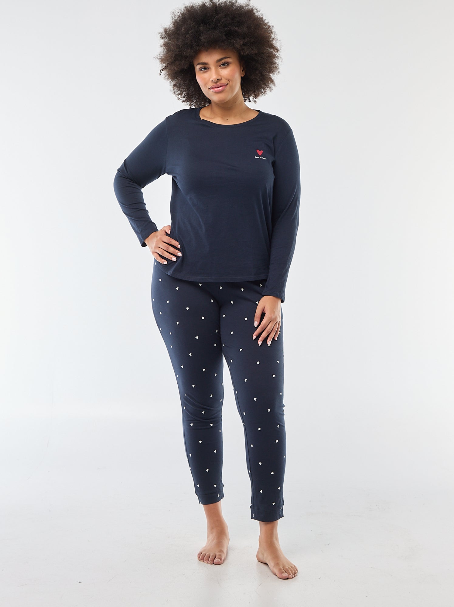 Pyjama D'hiver 2 Pièces Pour Femme - Haut Rembourré, Pantalon Long - Taille Grande - Confort Maison, Yoga - 9