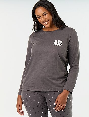 Ensemble de pyjama long imprimé - 2 pièces
