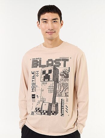 Ensemble de pyjama long 'Minecraft' - 2 pièces