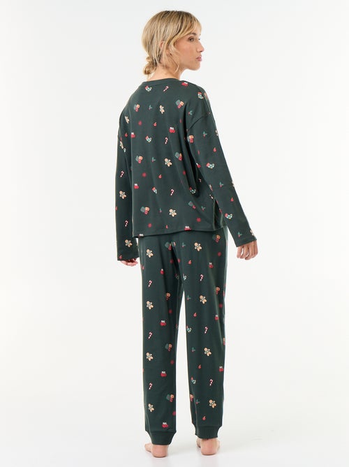 Ensemble de pyjama long 'Noël' - 2 pièces - Kiabi Ensemble de pyjama long 'Noël' - 2 pièces - Kiabi