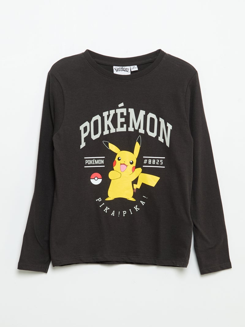 Ensemble de pyjama long 'Pikachu' 'Pokémon' - 2 pièces Noir - Kiabi