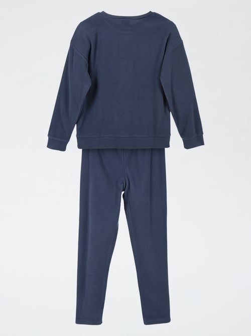 Ensemble de pyjama long 'Pokémon' en polaire - 2 pièces - Kiabi