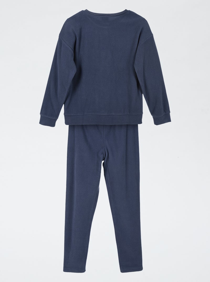 Ensemble de pyjama long 'Pokémon' en polaire - 2 pièces Bleu - Kiabi